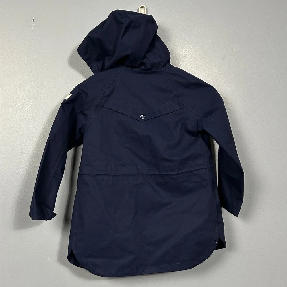Joules Girls Navy Rain Coat size 8 years old gently used hooded - Picture 12 of 16